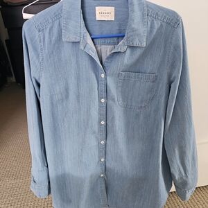 Sezane denim shirt
